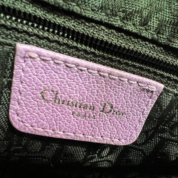 Vintage Christian Dior Lavender Leather Saddle Bag - Picture 15 of 15